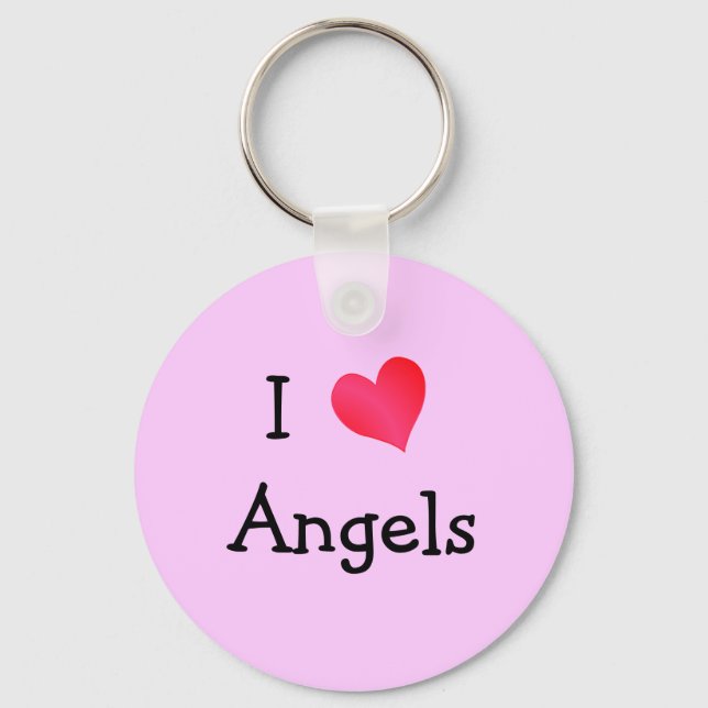 I Liebe Angels Schlüsselanhänger (Vorderseite)