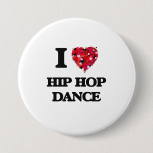 I Liebe-angesagter Hopfentanz Button