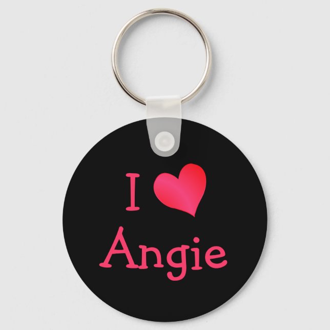I Liebe Angie Schlüsselanhänger (Vorderseite)