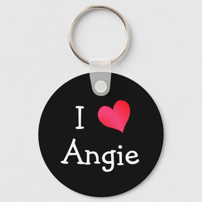 I Liebe Angie Schlüsselanhänger (Vorderseite)