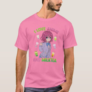 I Liebe Anime and Milk Tee - Kawaii Otaku - Niedli