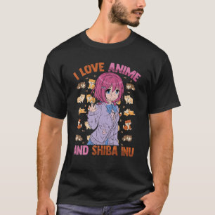 I Liebe Anime and Shiba Inu - Kawaii Otaku - Niedl T-Shirt