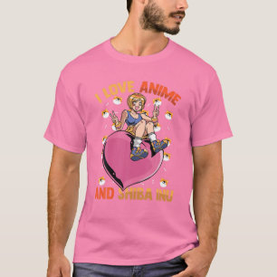 I Liebe Anime and Shiba Inu - Niedlicher Kawaii He T-Shirt