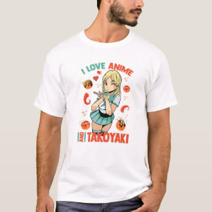 I Liebe Anime and Takoyaki - Niedlich Kawaii - Man T-Shirt