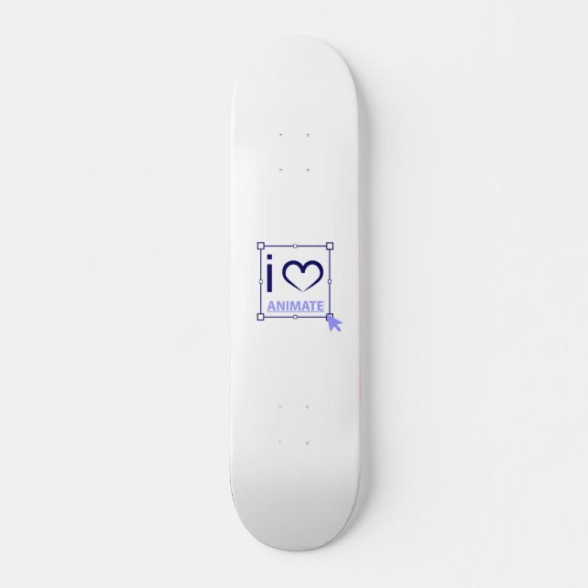 I Liebe animieren Skateboard (Vorne)