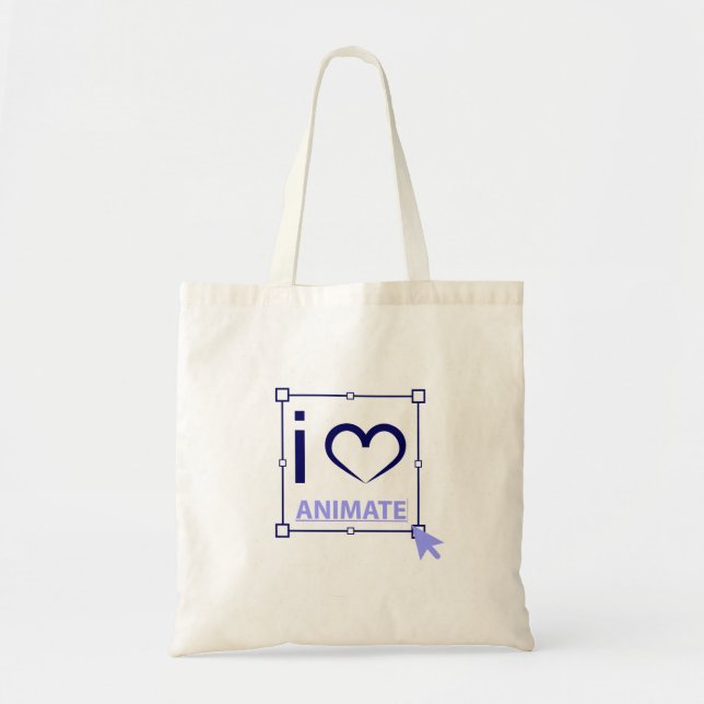 I Liebe animieren Tragetasche (Vorne)