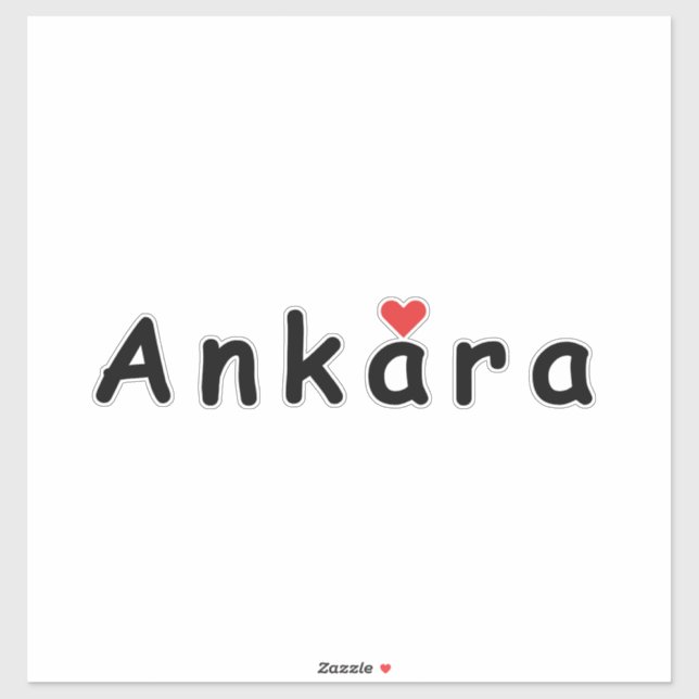 I Liebe Ankara Aufkleber (Blatt)
