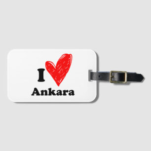 I Liebe Ankara Gepäckanhänger