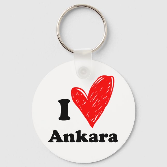 I Liebe Ankara Schlüsselanhänger (Vorderseite)