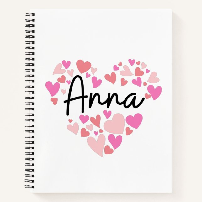 I Liebe Anna Notizbuch (Vorderseite)