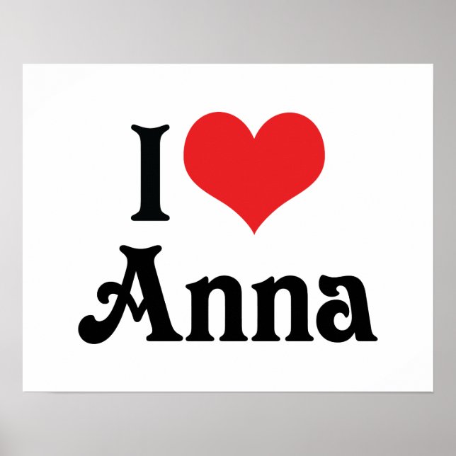 I Liebe Anna Poster (Vorne)