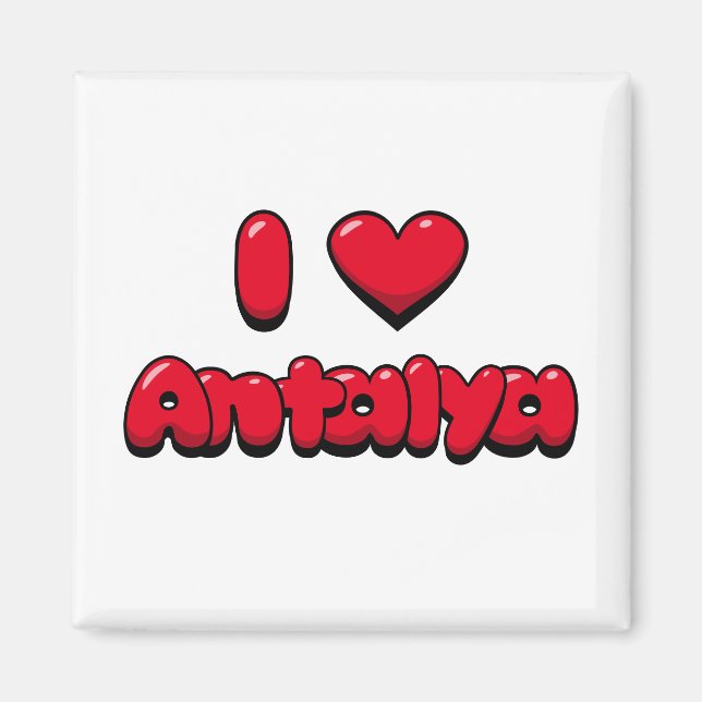 I Liebe Antalya Magnet (Vorne)