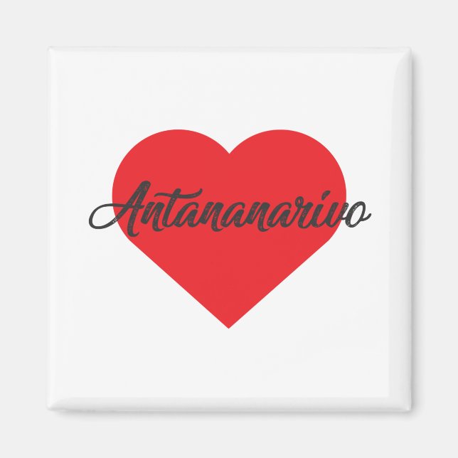 I Liebe Antananarivo - Madagaskar Magnet (Vorne)
