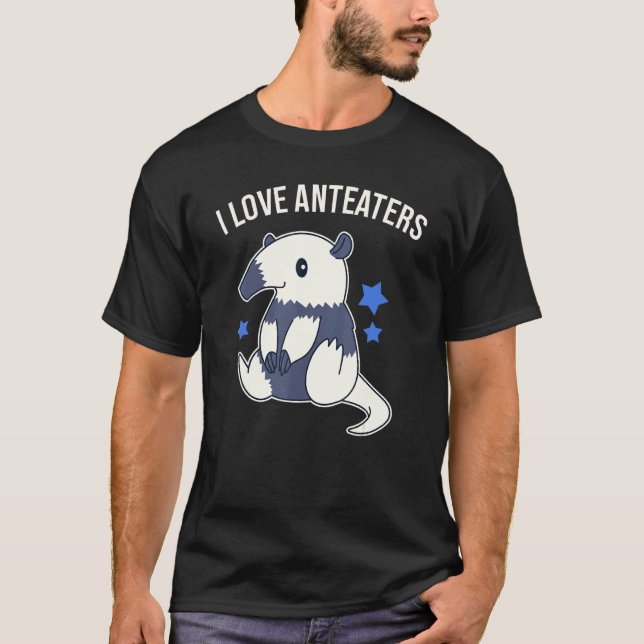 I Liebe Anteaters Niedlich Anteater Graphic T-Shirt (Vorderseite)