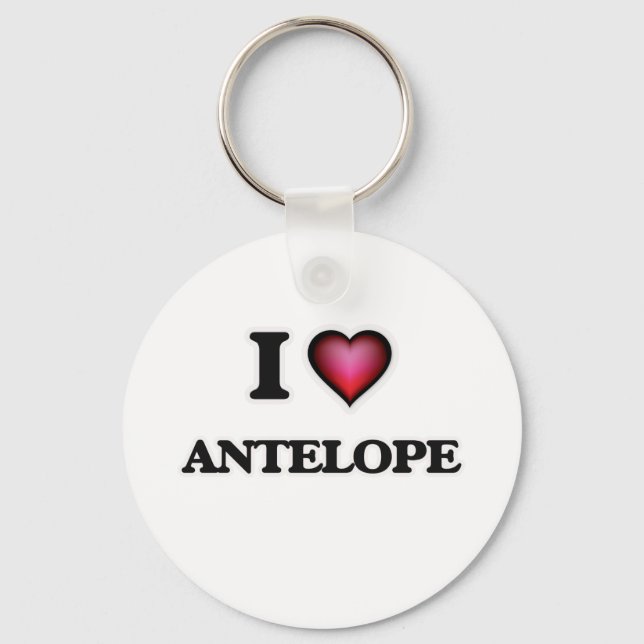 I Liebe Antelope Schlüsselanhänger (Vorderseite)