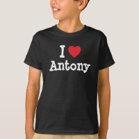 I Liebe Antony Herz Brauch personalisiert