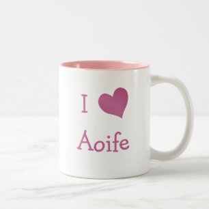 I Liebe Aoife Zweifarbige Tasse