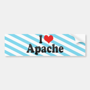 I Liebe Apache Autoaufkleber