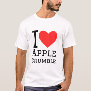 I Liebe Apfel bröckeln T-Shirt