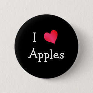 I Liebe Äpfel Button
