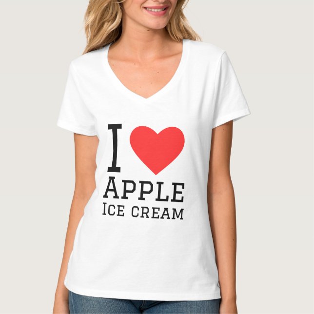I Liebe Apfeleis T-Shirt (Vorderseite)