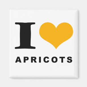 I Liebe Aprikosen Magnet