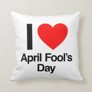 i Liebe Aprilscherz Kissen