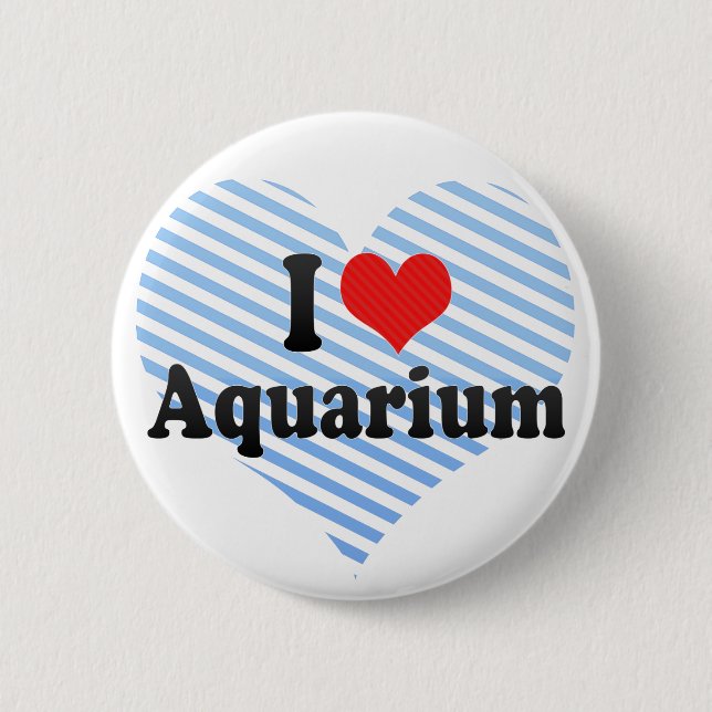 I Liebe-Aquarium Button (Vorderseite)