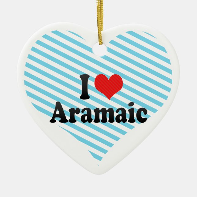 I Liebe-Aramäisch Keramikornament (Vorne)
