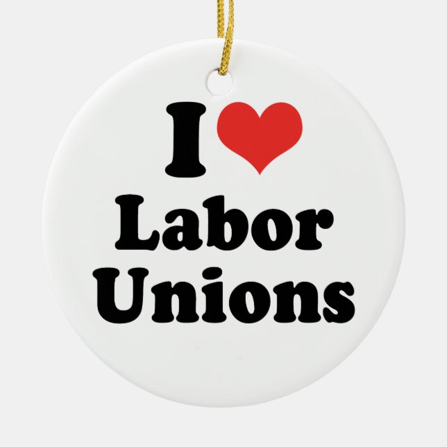 I LIEBE-ARBEITSGewerkschaften - .PNG Keramik Ornament (Vorne)