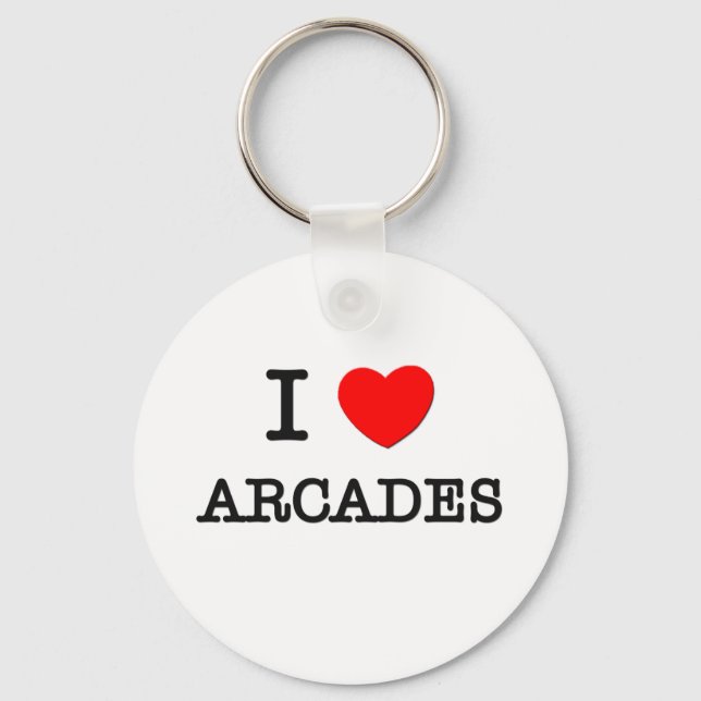 I Liebe Arcades Schlüsselanhänger (Vorderseite)
