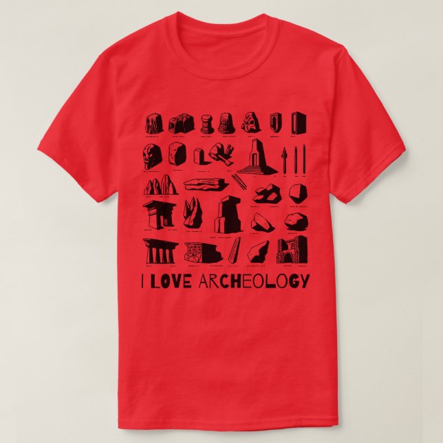 I LIEBE ArCheoloGy T-Shirt (Design vorne)