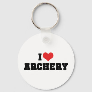 I Liebe Archery Schlüsselanhänger