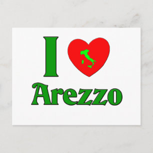 I Liebe Arezzo Italien Postkarte