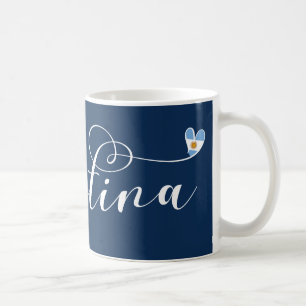 I Liebe Argentinien, Argentinisches Flaggenherz Kaffeetasse
