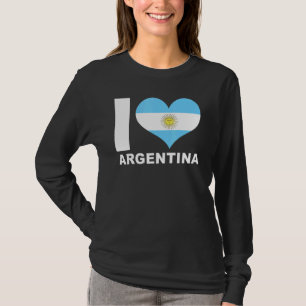 I Liebe Argentinien Herzenflagge Argentinien T-Shirt