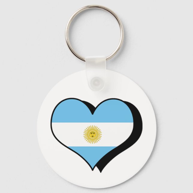I Liebe Argentinien Schlüsselanhänger (Vorderseite)