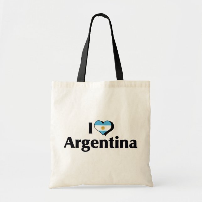 I Liebe Argentinische Flagge Tragetasche (Vorne)