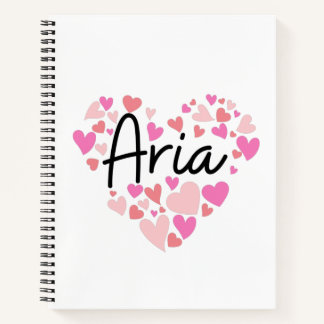I Liebe Aria Notizbuch