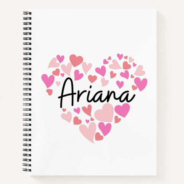 I Liebe Ariana Notizbuch (Vorderseite)