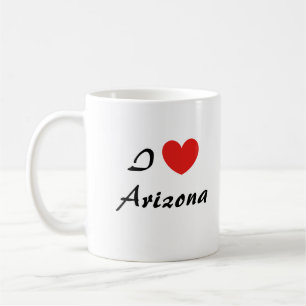 I Liebe Arizona Herztypografie Kaffeezubereitung T Kaffeetasse