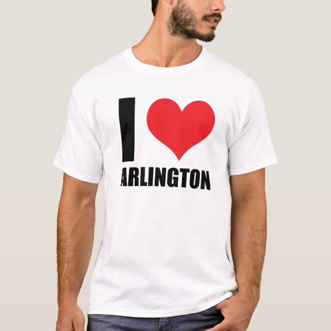 I Liebe Arlington T-Shirt (Vorderseite)