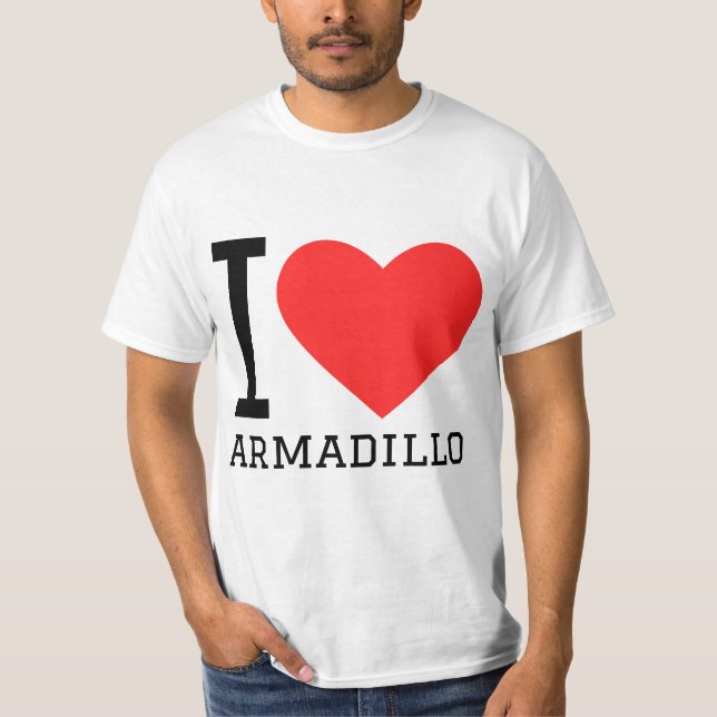 I Liebe armadillo T-Shirt (Vorderseite)