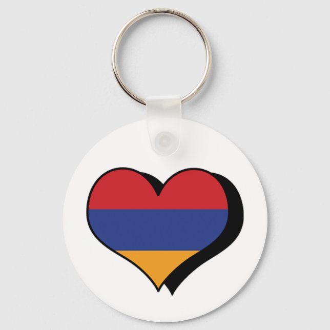 I Liebe Armenien Schlüsselanhänger (Vorderseite)