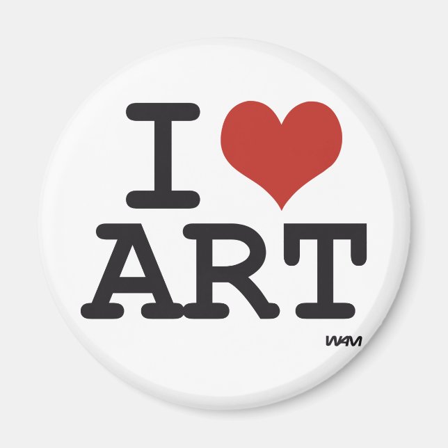 I Liebe Art Magnet (Vorne)