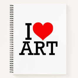 I Liebe Art Spiral Notebook Notizbuch