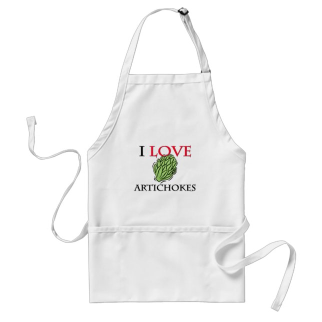 I Liebe-Artischocken Schürze (Vorne)