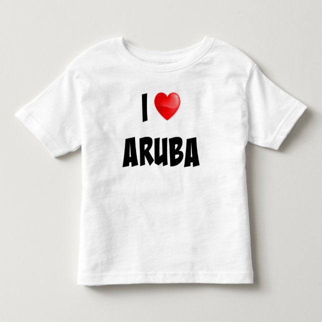 "I Liebe Aruba" - Sonderbekleidung Kleinkind T-shirt (Vorderseite)