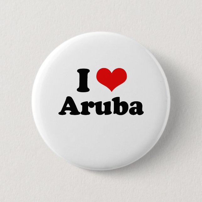I Liebe-Aruba-T-Shirt Button (Vorderseite)