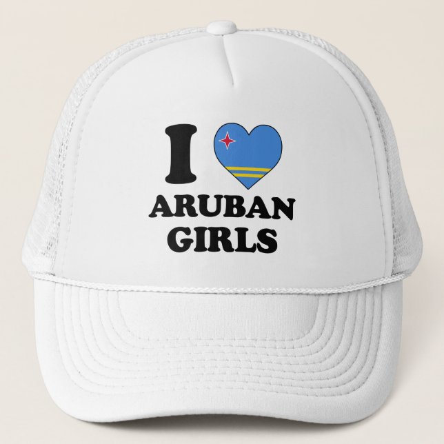 I Liebe Aruban Truckerkappe (Vorderseite)